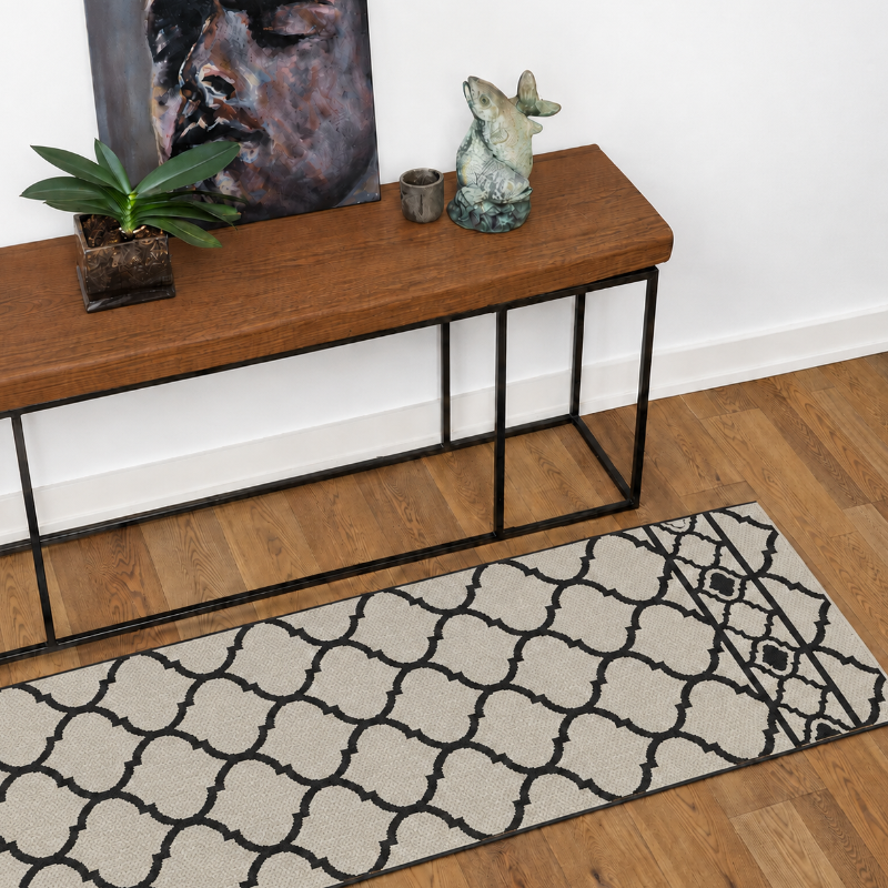 Lattice White with Black
