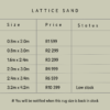 Lattice Sand - Thumbnail Image 4