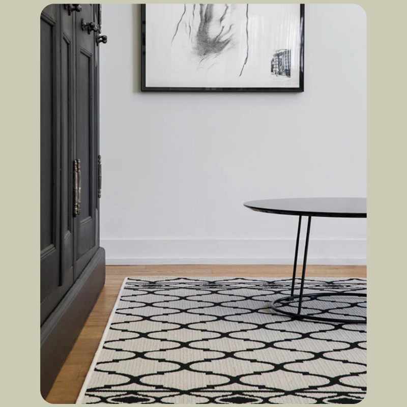 Lattice White with Black
