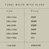 Tumzi White with Black - Thumbnail Image 2