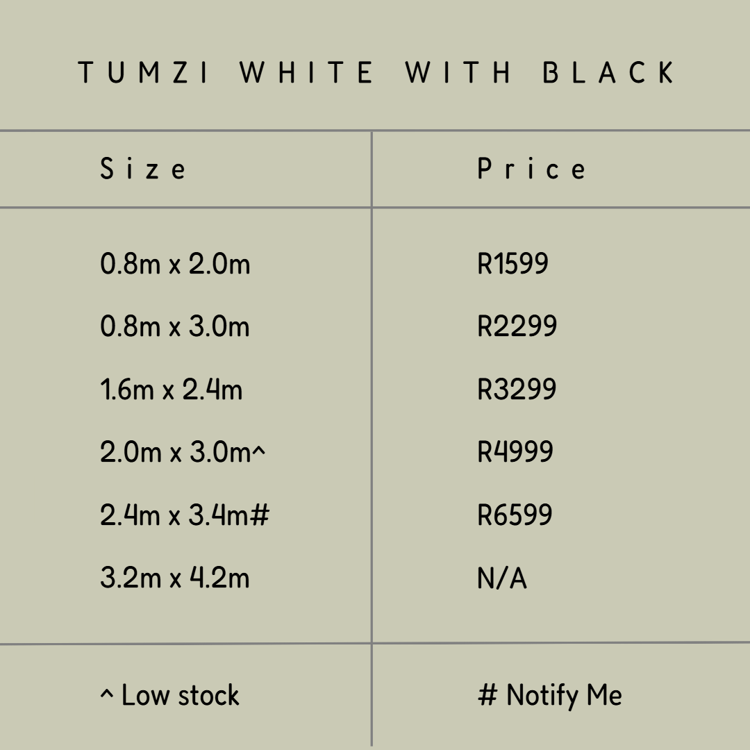 Tumzi White with Black - Image 2